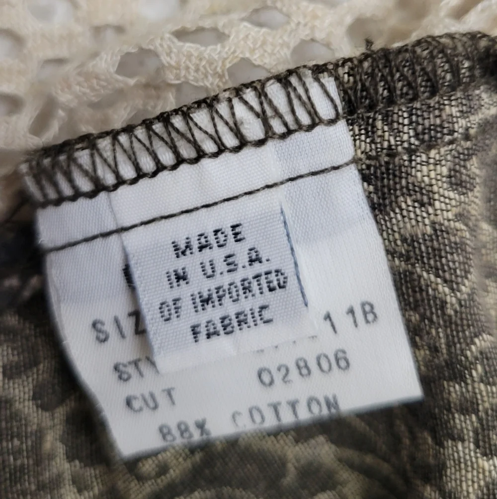 Guess Vintage Brown 1990s Cropped Button Vest | Size Medium - Picture 5 of 6